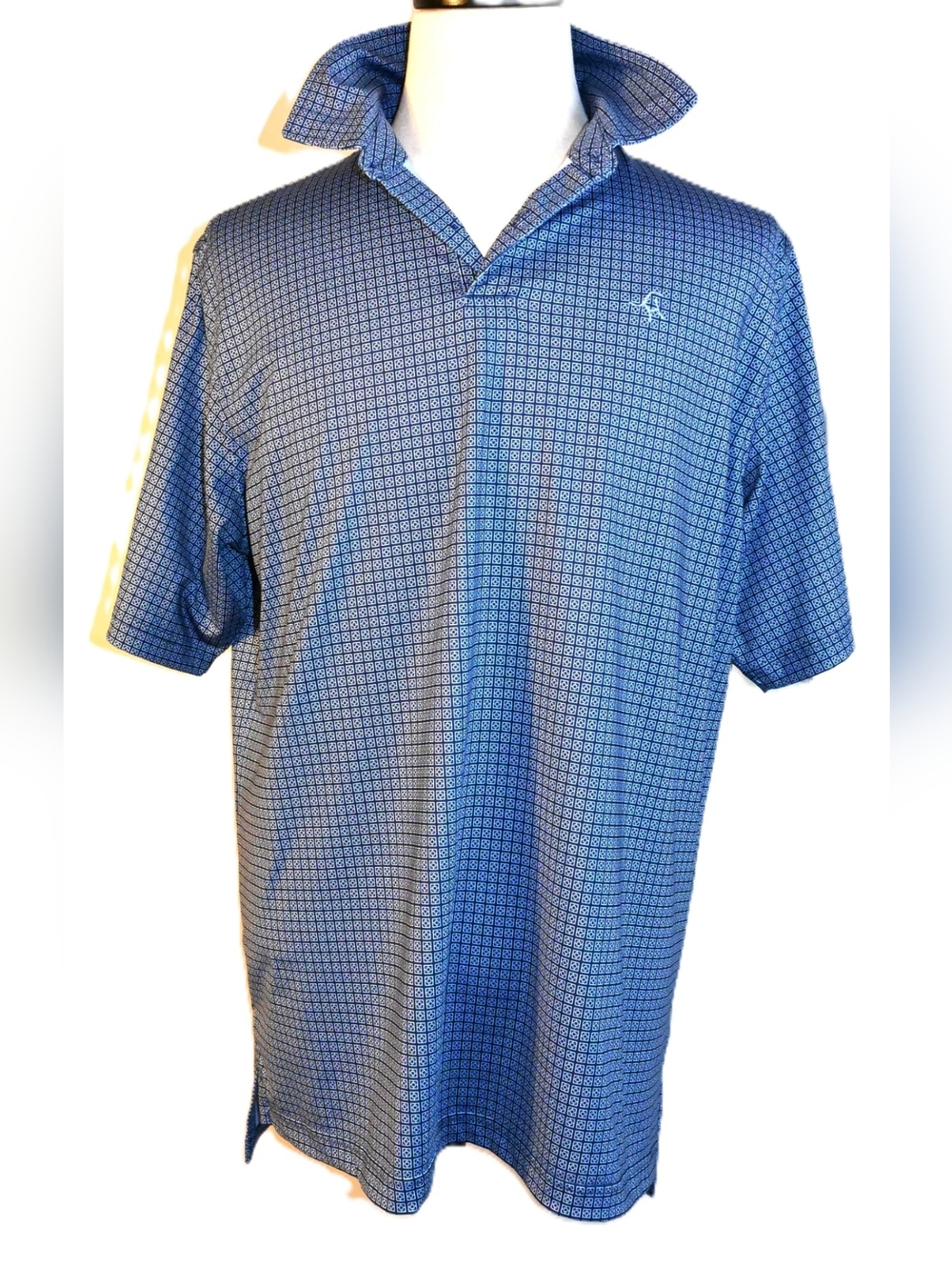 Fairway & Greene Golf Polo Men's L, Print Performance Stretch Shirt FA20-TY11359